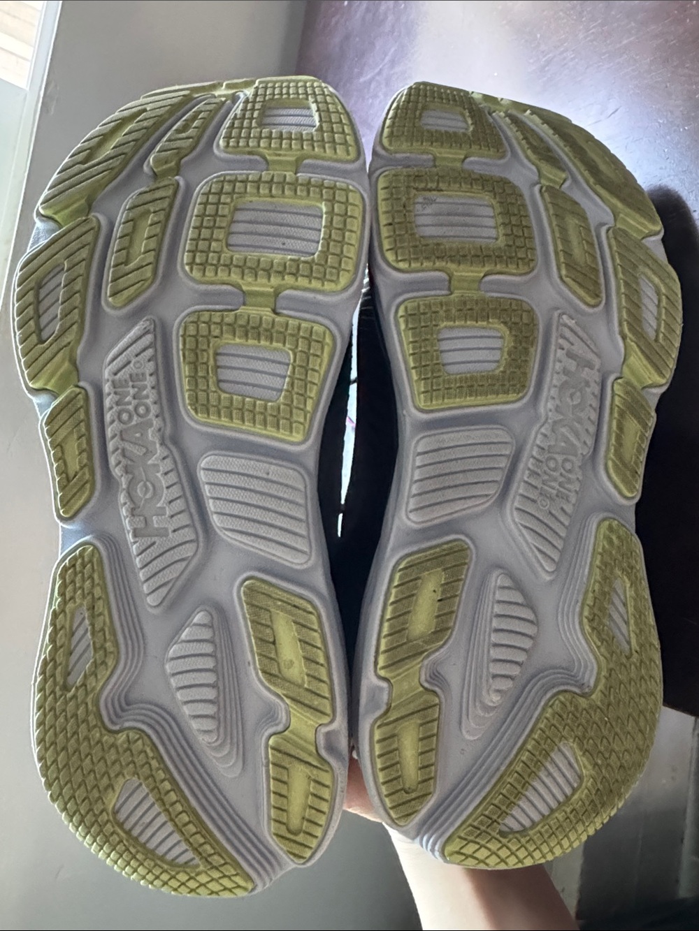 Hoka Women's Bondi 7 Black with Pink & White Cushioned Running Walking Shoes - Picture 6 of 10